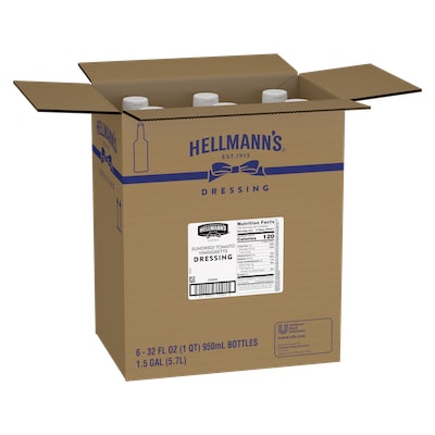 Hellmann's® Sundried Tomato Vinaigrette 6 x 32 oz - To your best salads with Hellmann's® Sundried Tomato Vinaigrette (6 x 32 oz) dressing that looks, performs and tastes like you made it yourself.